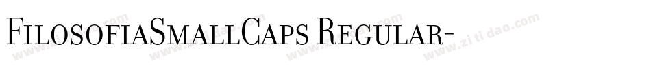 FilosofiaSmallCaps Regular字体转换